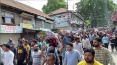 عزاداری مردم کشمیر هندوستان برای شهدای ایران