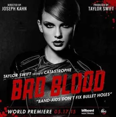 پوستر آهنگ Bad blood تیلور جونم ❤️💙🧡💜