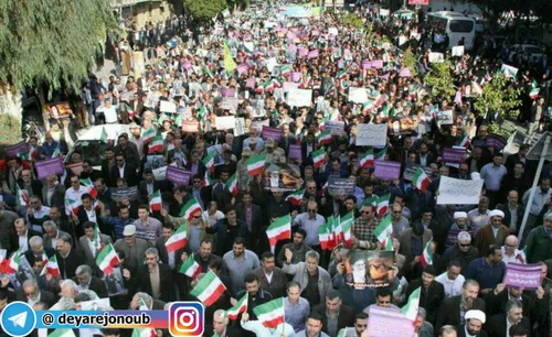 راهپیمایی گسترده مردم بوشهر درمحکومیت اغتشاشات اخیر