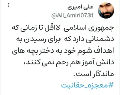 🔸جمهوری اسلامی لااقل تا زمانی که دشمنانی دارد که برای رسی