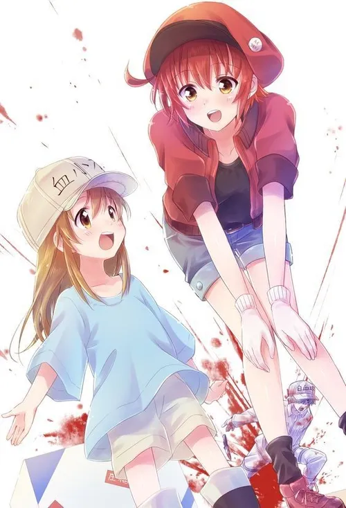 anime cells at work beautiful blood cute kawaii