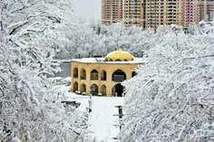 💯 نمایی زیبا و برفی از  پارک ائل گلی تـبـریـز 😍