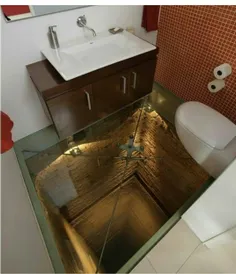 #طراحی_عجیب یک#توالت!!هیچکس جرات نمیکنه پا بذاره توش!! حا