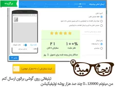 ارسال 120,000 پوشه نوتیفیکیشن تبلیغات (2020)