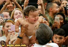 درآغوش کشیدن کودک ژاپنی توسط اوباما بدون شرح . . . !