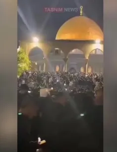 🎥جشن فلسطینی‌ها در مسجدالاقصی به دلیل شنیدن خبر حمله موشک