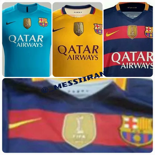 لباس جدید بارسلونا بعد از قهرمانی در جام باشگاه های جهان