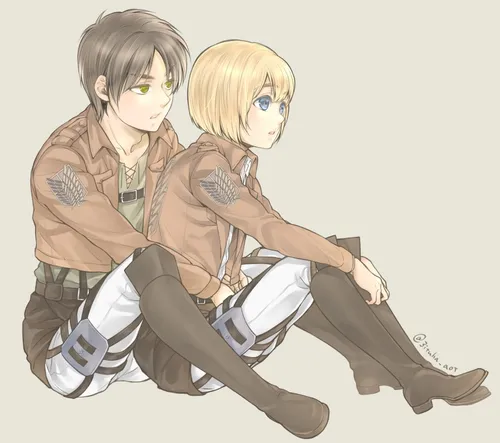 Mituha art🍰 eremin😶 😋 erearu😌 🍃 Eren jaeger🍀 armin arlert