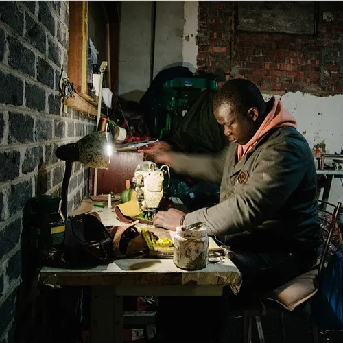 Today I got to meet Blessing, a shoemaker in Cape Town. B