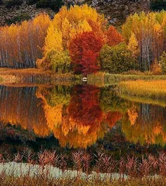 🍁 🍁 پاییز در پارک ملی #لاگوناس در اسپانیا که ۱۵ دریاچه با