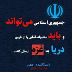 🔰جمهوری اسلامی باید کشتی حامل مواد غذایی به غزه بفرستد حتی اگر کشتی را بزنند....🔰