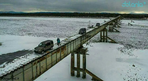نمایی از " پل کاندینسکی" خطرناک ترین پل جهان در روسیه