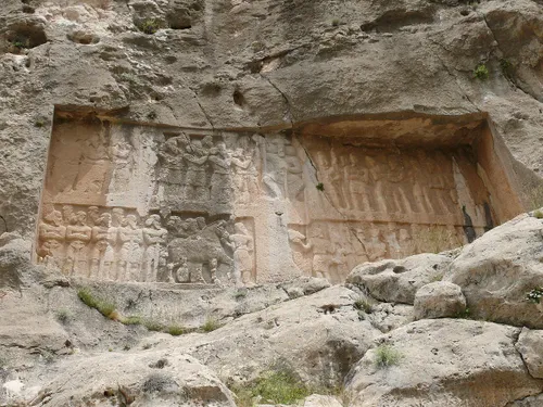 سنگ نگاره شاپور دوم ساسانی