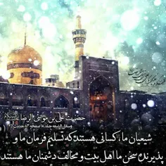 جانم علی بن موسی الرضا علیه السلام 