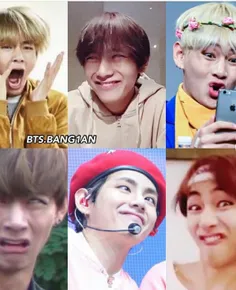 خیلی خوبه این عکسههه😂  #BTS #taehyung #fun