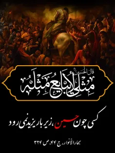 امام حسین ع شاخص اسلام ناب و  آرامش قلوب و اعتماد صحیح و 