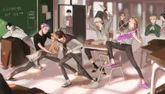 exo at school >__<