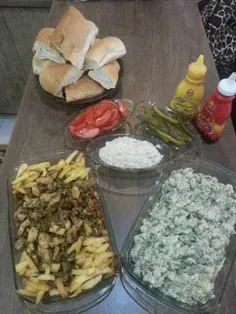 کباب ترکی همراه باسالادمرغ