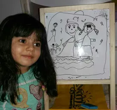 نقاشی السا وآنا توسط هنرمند مامان