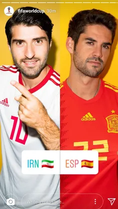 استوری پیچ فیفا برای بازی امروز ایران و اسپانیا