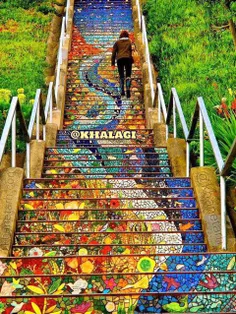 پله های رنگی و جذاب در سانفرانسسیکو