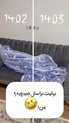 برنامه ی من برای سال جدید 😂🤪