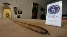 بزرگترین سیگار دنیا ۸۲ متر طول دارد. این رکورد سال ۲۰۱۱ د