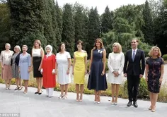 ‌عکس دسته‌جمعی همسران رهبران کشورهای عضو ناتو در نشست برو