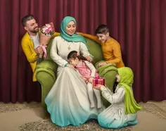 این خانواده شبیه طرح نقشه زیبای ایران ما شدند...😊❤️
