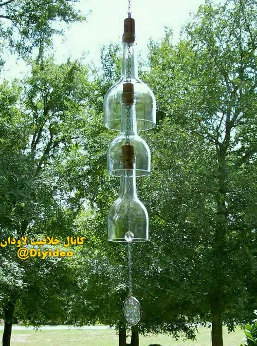 🔴 ساخت لوستر یا آویز تزیینی خلاقانه با بطری شیشه ای