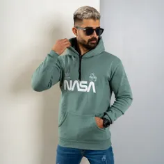 هودی مردانه Nasa سبز مدل Jason