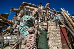 نیروهای سپاه پاسداران در حال کمک به مناطق روستایی آسیب دی