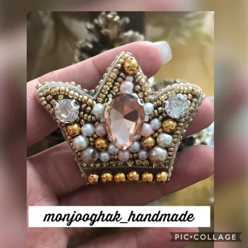 آدرس اینستاگرام:@monjooghak handmade جواهردوزی دستسازه گل