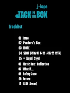 ترک لیست آلبوم Jack In The Box که جمعه 15 جولای ( 24 تیر)