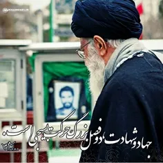 #جهاد و #شهادت،دو فصل بزرگ حرکت #بسیجی است.