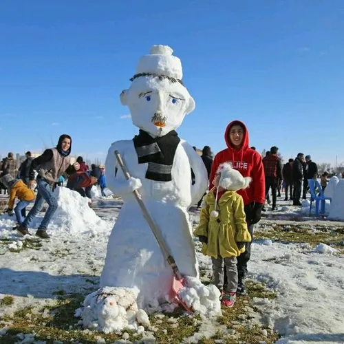 مجسمه های برفی 😍