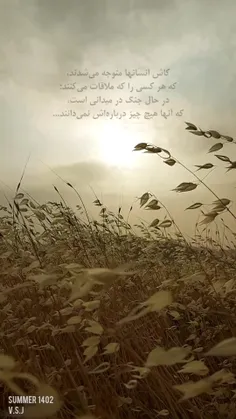 کاش انسانها متوجه می‌شدند،