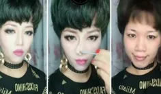 دختران چینی با زدن ماسک های زیبایی و زیبا شدن تقلبی مردها