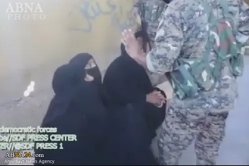 📣 خروج ناکام عناصر داعش با لباس زنانه از منبج