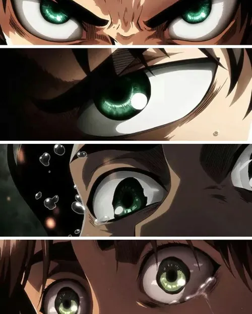 Eren shingeki エレン attack on titan green eyes🍃