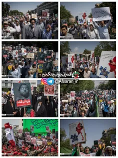 📸  تصاویری از راهپیمایی مردم تهران در حمایت از مردم مظلوم