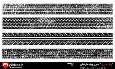 وکتور تکسچر رد لاستیک و چرخ ماشین