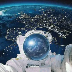 سلفی فضانورد روسی از خارج از جو زمین تمام کاربران فضای مج