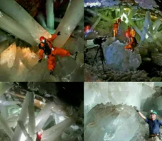 تصاویری از غار بلور در #مکزیک 