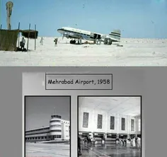 عکس بالا: فرودگاه ابوظبی ۱۳۴۰