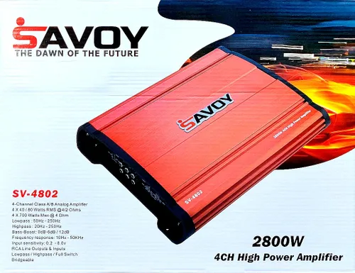 آمپلی فایر چهار کانال SAVOY
SV-4802