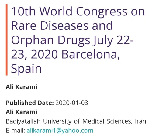 10th World Congress on Rare Diseases and Orphan Drugs Jul