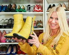 زنی که ۵۰۰ جفت کفش در خانه دارد! یک زن 51 ساله اهل همرسیت