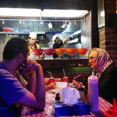 #dailytehran #life #dinner #saladbar #old #youth #young #