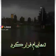 تنــهاییام فــرار کـرد 